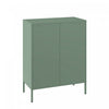 Amelia Modern 32" Metal Accent Cabinet in Sage Green | Armoire d’appoint moderne Amelia 32" en metal vert sauge