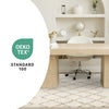 Taylor Cream Brown Lattice Shag Rug, 5'3" x 7'7" Indoor Area Rug | Tapis Taylor creme en treillis marron, 5'3" x 7'7"