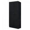 Hopkins Modern 30" Storage Cabinet in Black (7-Shelf) - Set of 2 Armoire | Armoire de rangement moderne Hopkins 30" en noir (7 etageres) - Lot de 2