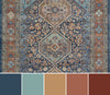 Alicia Traditional 9'3" x 11'10" Area Rug in Blue Indoor Area Rug | Tapis Traditionnel Alicia 9'3" x 11'10" en Bleu