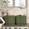 Liora Contemporary 28" Nightstand in Green (3-Drawer) | Table de nuit contemporaine Liora 71 cm en vert (3 tiroirs)