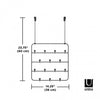 Umbra Estique Multi-Organizer Hooks - Black and Walnut|Organisateur à crochets Estique de Umbra - noir et noyer