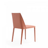 Paris Modern Vegan Leather Dining Chair in Clay - Set of 4 | Chaise de salle a manger moderne en cuir vegetalien Paris couleur argile - Lot de 4