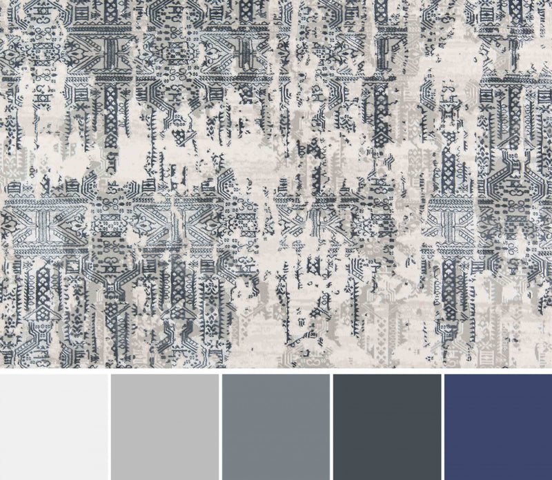 Claudia Traditional 2'2\" x 7'7\" Runner Rug in Grey Indoor Area Rug