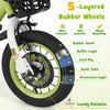 Costway 12" Kid's Bike For 3-4 With Height-adjustable Handlebar & Saddle Handbrake Green
