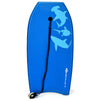Goplus 33'' Lightweight Super Bodyboard Surfing W/leash Eps Core Boarding Blue Shark