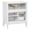 Olivia 30" Bathroom Vanity with Ceramic Sink and Solid Rubberwood, White | Olivia Meuble-lavabo de 30" avec vasque en ceramique et bois caoutchouc massif, Blanc