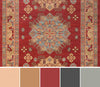 Mila Traditional 7'10" x 9'10" Area Rug in Red Indoor Area Rug | Tapis Traditionnel Mila 7'10" x 9'10" en Rouge