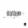 Umbra Modern Sticks Wall-Mounted Coat Rack - Grey|Portemanteau mural moderne Sticks de Umbra - gris