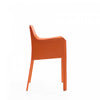 Paris Modern Vegan Leather Side Chair in Coral - Set of 2 | Chaise laterale moderne en cuir vegetalien Paris en corail - Lot de 2