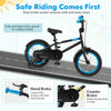 Costway 14" Kids Bike With Adjustable Saddle Handlebar Removable Training Wheels Handbrake Black