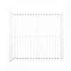 Robert Metal Construction Bed Frame With Circular Design Headboard And Footboard,king Size,white King Bed | Robert Cadre De Lit En Metal Avec Tete Et Pied De Lit Au Design Circulaire, Taille King, Blanc