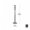 Umbra Modern Wood Flapper Coat Rack - Grey|Portemanteau moderne Flapper de Umbra en bois - gris