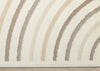 Forte Cream Beige Brown Curvy Lines Area Rug - 7'9" x 10'6"|Carpette Forte crème, beige et brune à motif de lignes courbées - 7 pi 9 po x 10 pi 6 po