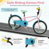 Costway 18" Kids Bike With Adjustable Saddle Handlebar Removable Training Wheels Handbrake Pink