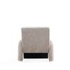 Verandah Mid-Century Modern Chenille Lounge Chair in Beige - Set of 2 | Fauteuil lounge en chenille beige style mid-century modern Verandah - Lot de 2