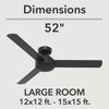 Presto Ceiling Fan - Black | Ventilateur de plafond Presto - Noir