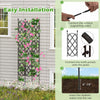 Costway 2 Pcs Garden Trellis For Climbing Plants Rustproof Metal Plant Support Frame