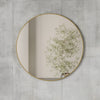 Umbra Hubba Wall Mirror - Brass|Miroir mural Hubba de Umbra - laiton