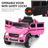 12v Licensed Mercedes-benz Kids Ride On Car Rc Motorized Vehicles W/ Trunk Pink