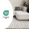 Oslo White Great Pebble Patterned Rug, 7'10" x 10'6" Indoor Area Rug | Tapis Oslo White a grands galets, 7'10" x 10'6"