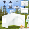 Costway 10'x10' Canopy Gazebo Party Wedding Event Tent Heavy Duty Side Walls