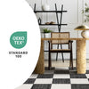 Covington Black White Checkered Pattern Rug, 6'7" x 9'10" Indoor Area Rug | Tapis Covington a Carreaux Noir et Blanc, 6'7" x 9'10"