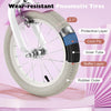 Costway 14" Kid's Bike With Removable Training Wheels & Basket For 3-5 Years Old Purple