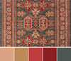 Lena Traditional 9'3" x 12'6" Area Rug in Blue Indoor Area Rug | Tapis Traditionnel Lena 9'3" x 12'6" en Bleu