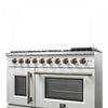 Forno Galiano 48" White Gas Range, 4.32 cu.ft- FFSGS6444-48WHT | Cuisiniere a gaz blanche Galiano 48 pouces, 4,32 pi³ – FFSGS6444-48WHT