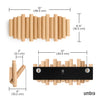 Umbra Picket Rail Wall Hooks - Natural|Crochets muraux Picket Rail de Umbra - naturels