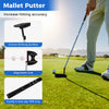 Costway Men's Complete Golf Clubs Package Set 10 Pieces Includes Alloy Driver Black