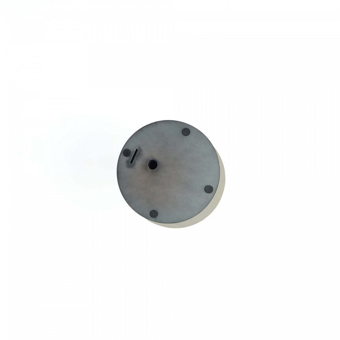 Alondra Modern Glam Sintered Stone Top End Table in Black