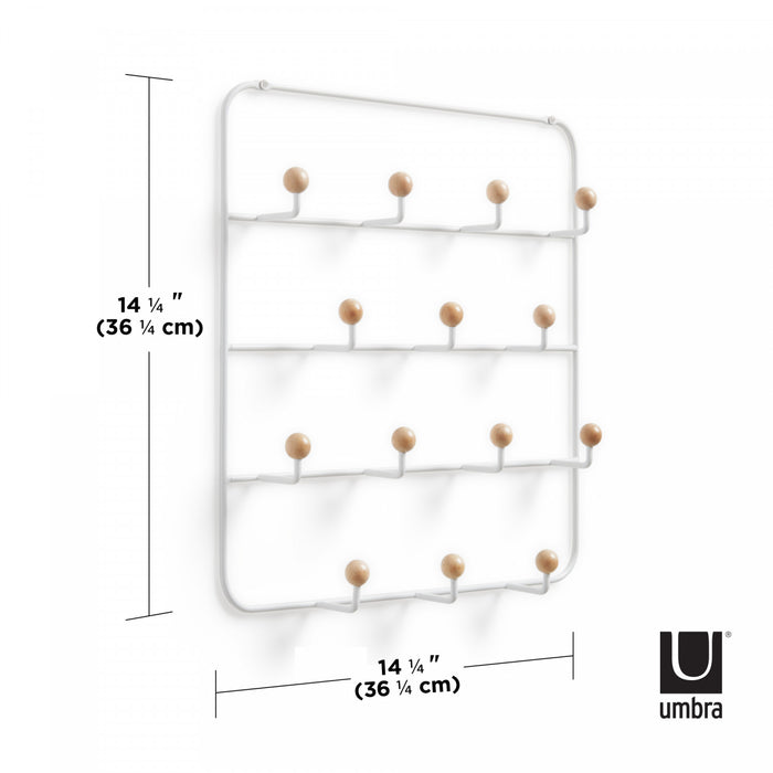 Umbra Estique Multi-Organizer Wall Hooks - White
