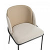 Olivia Set of 6 Modern Dining Chair with Slanted Legs and Adjustable Feet,Beige | Olivia Ensemble de 6 chaises de salle a manger modernes avec pieds inclines et pieds reglables, beige