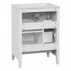 Mia 24" Bathroom Vanity with Ceramic Sink and Multi-Drawer Storage, White | Mia Meuble-lavabo de 24" avec vasque en ceramique et rangement a plusieurs tiroirs, Blanc