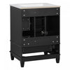 Sophia 24" Bathroom Vanity with Ceramic Sink, Black | Sophia Meuble-lavabo de 24" avec vasque en ceramique, Noir