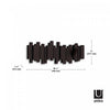 Umbra Modern Sticks Wall-Mounted Coat Rack - Espresso|Portemanteau mural moderne Sticks de Umbra - espresso