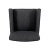 Lewis 26" Seat Height Counter Stools Set Of 2 With Upholstered Fabric And Solid Wood Legs - Charcoal | Ensemble De 2 Tabourets De Comptoir Lewis, Assise De 66 cm – Tissu Rembourre Et Pieds En Bois Massif - Charbon