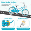 Prorider 18" Kids Bike Toddler Bicycle With Training Wheel Kickstand For 4-8 Years Blue