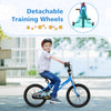 Costway 18" Kids Training Bike With Removable Training Wheels Pneumatic Tires Navy
