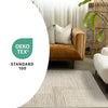 Florence Brown Cream Geometric Linework Design Rug, 6'7" x 9'6" Indoor Area Rug | Tapis Florence Brown Cream a motif geometrique a lignes lineaires, 6'7" x 9'6"