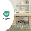 Florence Green White Elegant Classic Rug, 7'9" x 10'6" Indoor Area Rug | Tapis Florence vert et blanc elegant et classique, 7'9" x 10'6"