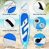 Goplus 11' Inflatable Stand Up Paddle Board Surfboard Water Sport All Skill Level W/bag