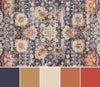 Nairi Traditional 10'0" x 13'0" Area Rug in Blue Indoor Area Rug | Tapis Traditionnel Nairi 10'0" x 13'0" en Bleu