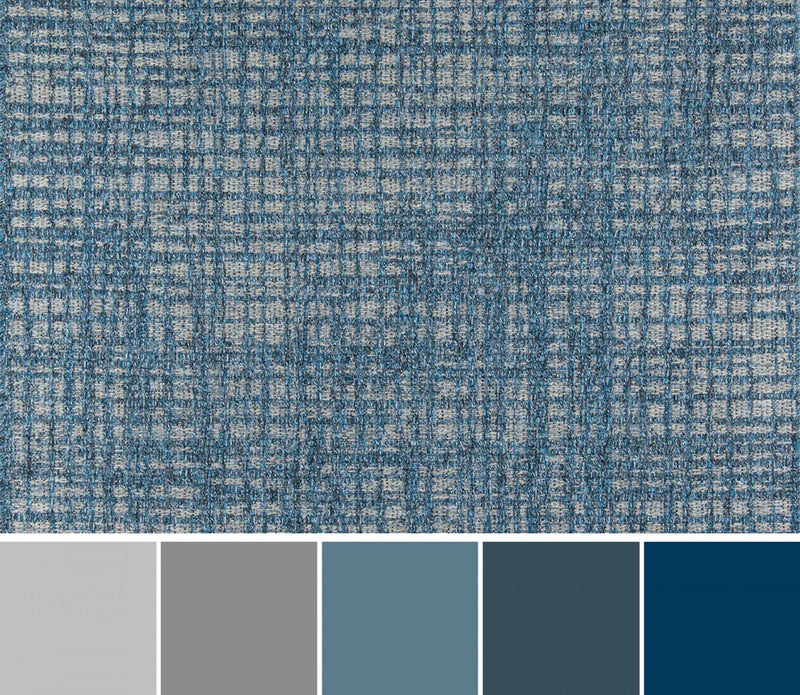 Nayah Contemporary 2'0\" x 10'0\" Runner Rug in Blue Indoor Area Rug