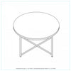 Gilded Round Coffee Table White Marble Tabletop | Gilded Table Basse Ronde avec Plateau en Marbre Blanc