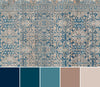 Ariana Traditional 2'6" x 8'0" Runner Rug in Blue Indoor Area Rug | Tapis Traditionnel Ariana 2'6" x 8'0" en Bleu