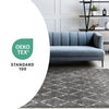 Taylor Grey Cream Rustic Diamond Rug, 7'10" x 10'6" Indoor Area Rug | Tapis Taylor a poils longs diamants rustiques creme gris, 7'10" x 10'6"