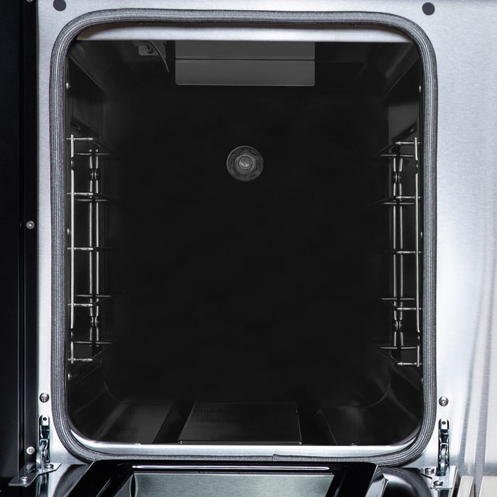 Forno Ambassador 48\" Gas Range in Black, 8 Sealed Burners, 6.7 Cu.Ft. Ovens - FFSGS6299-48CPBLK